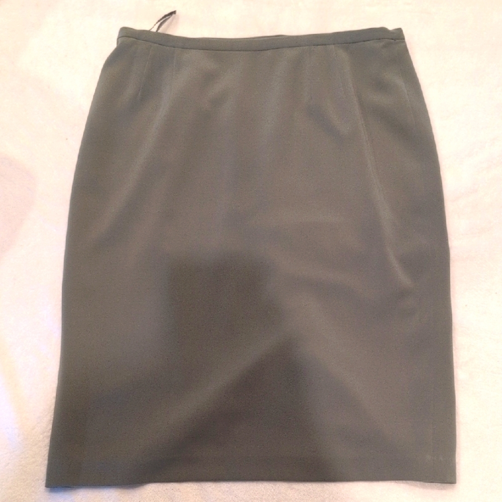 Kasper Moss Green Pencil Skirt (16)